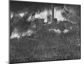 Featherstone Riots: the Soldiers Firing on the People, 1893-Arthur Salmon-Mounted Giclee Print