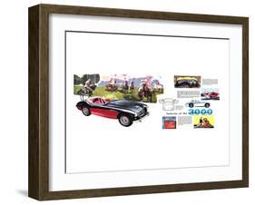 Features - Austin Healey 3000-null-Framed Art Print