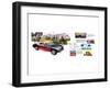 Features - Austin Healey 3000-null-Framed Art Print