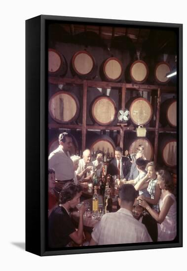 February 11, 1957: Trocadero Rum Distillery in Havana, Cuba-Ralph Morse-Framed Stretched Canvas