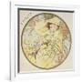 February, 1899 (Detail)-Alphonse Mucha-Framed Giclee Print