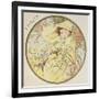 February, 1899 (Detail)-Alphonse Mucha-Framed Giclee Print