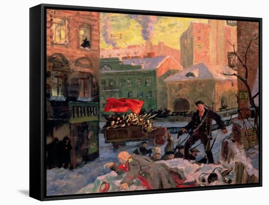 February 27, 1917, 1917-Boris Kustodiyev-Framed Stretched Canvas