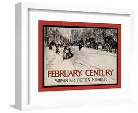 February Century, Midwinter Fiction Number-Everett Shinn-Framed Art Print