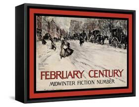 February Century, Midwinter Fiction Number-Everett Shinn-Framed Stretched Canvas