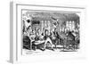 February - Cutting Weather, 1839-George Cruikshank-Framed Giclee Print