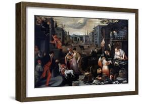 February (From the Series the Seasons), Late 16th or Early 17th Century-Leandro Bassano-Framed Giclee Print