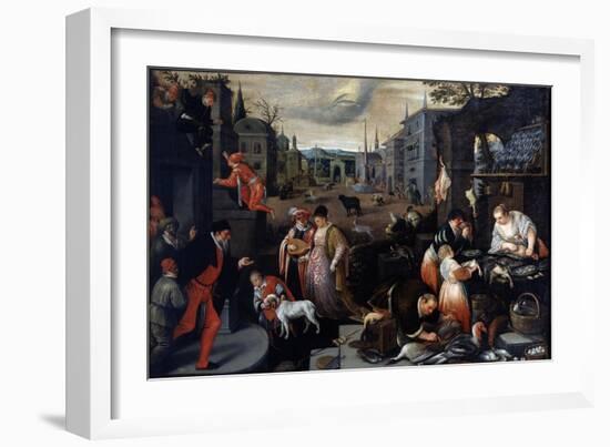 February (From the Series the Seasons), Late 16th or Early 17th Century-Leandro Bassano-Framed Giclee Print