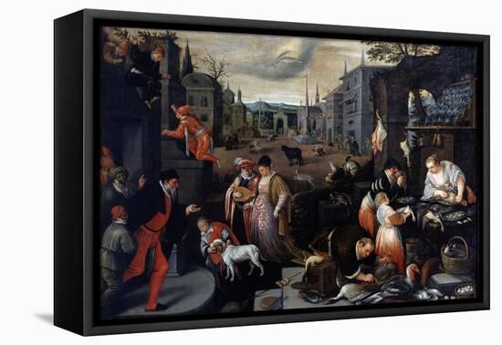 February (From the Series the Seasons), Late 16th or Early 17th Century-Leandro Bassano-Framed Stretched Canvas