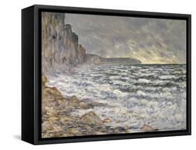 Fécamp, bords de mer-Claude Monet-Framed Stretched Canvas