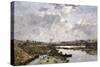 Fecamp, L'Arriere-Port En Construction, 1883-Eugène Boudin-Stretched Canvas