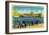 Federal Building and Lakes of the Nations, World's Fair - San Francisco, CA-Lantern Press-Framed Art Print