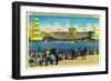 Federal Building and Lakes of the Nations, World's Fair - San Francisco, CA-Lantern Press-Framed Art Print