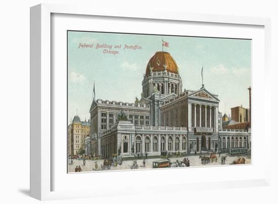 Federal Building and Post Office, Chicago, Illinois-null-Framed Art Print