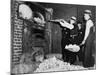 Federal Bureau of Narcotics Agents Shovel Confiscated Heroin Blocks into Incinerator in 1936-null-Mounted Photo