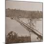 Federal Pontoon Bridge over the Appomattox (B/W Photo)-Mathew Brady-Mounted Giclee Print