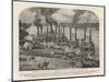 Federal Steamboats at Pittsburgh Landing are Used by Major General Grant as His Headquarters-null-Mounted Art Print