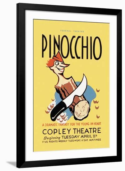 Federal Theatre Presents Pinocchio at the Copley Theatre-null-Framed Art Print