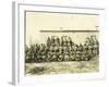 Federal Troops Brought In To Put Down Strikes In Goldfield, Co. "F" 1st Infantry NG Of Colorado-R.G. Leonard-Framed Art Print