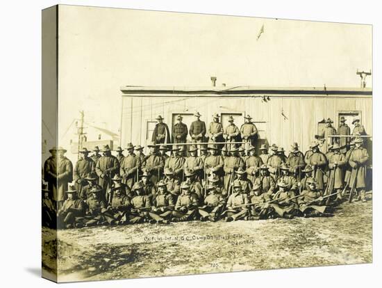 Federal Troops Brought In To Put Down Strikes In Goldfield, Co. "F" 1st Infantry NG Of Colorado-R.G. Leonard-Stretched Canvas