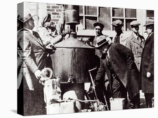 Federal US Agents Discover an Illegal Alcohol Still During the American Prohibition-null-Stretched Canvas