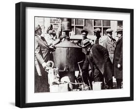 Federal US Agents Discover an Illegal Alcohol Still During the American Prohibition-null-Framed Giclee Print