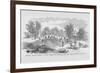 Federals Build a Road across Low Island on the Ohio River-Frank Leslie-Framed Premium Giclee Print