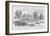 Federals Build a Road across Low Island on the Ohio River-Frank Leslie-Framed Art Print