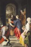 Visitation of the Virgin Mary to St Elizabeth-Federico Bencovich-Giclee Print