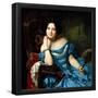 Federico de Madrazo y Kuntz / 'Amalia de Llano, Countess of Vilches', 1853, Spanish School, Oil ...-Federico de Madrazo y Kuntz-Framed Poster