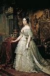 Portrait of Amalia De Llano U Dotres (1821-74), Countess of Vilches, 1853-Federico de Madrazo y Kuntz-Framed Giclee Print