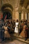 The Election of Godfrey of Bouillon as the King of Jerusalem on July 23, 1099-Federico de Madrazo y Kuntz-Framed Giclee Print