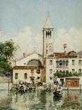The Doge's Palace and Santa Maria Della Salute, 1896-Federico del Campo-Stretched Canvas