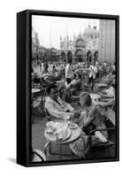 Federico Fellini and Giulietta Masina in Venice-Mario de Biasi-Framed Stretched Canvas