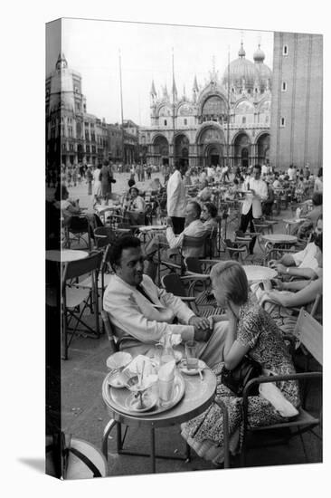 Federico Fellini and Giulietta Masina in Venice-Mario de Biasi-Stretched Canvas
