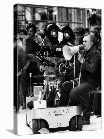 Federico Fellini on the Set-null-Stretched Canvas