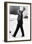 Federico Fellini on the Set-null-Framed Giclee Print