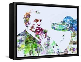 Federico Fellini-NaxArt-Framed Stretched Canvas