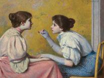 The Kiss, Interrupted Reading, 1893-Federico Zandomeneghi-Giclee Print