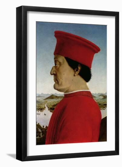 Federigo Da Montefeltro Duke of Urbino, circa 1465-Piero della Francesca-Framed Giclee Print