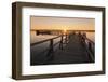 Federsee Lake at sunrise, Nature reserve, Bad Buchau, Upper Swabia, Baden-Wurttemberg, Germany, Eur-Markus Lange-Framed Photographic Print