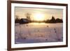 Federsee Nature Reserve at Sunset in Winter-Markus-Framed Photographic Print