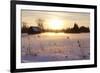 Federsee Nature Reserve at Sunset in Winter-Markus-Framed Photographic Print