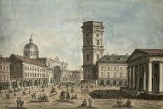 View of Nevsky Prospekt, St. Petersburg, 1810-Fedor Aleksandrovich Vasiliev-Framed Giclee Print