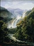 The Caduta Delle Marmore Waterfall on the River Velino, 1819-Fedor Mikhailovich Matveev-Framed Premium Giclee Print