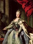 Portrait of Catherine The Great, 1763-Fedor Stepanovich Rokotov-Stretched Canvas