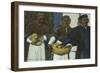 Feed Hungry, Scene from Seven Works of Mercy-null-Framed Giclee Print