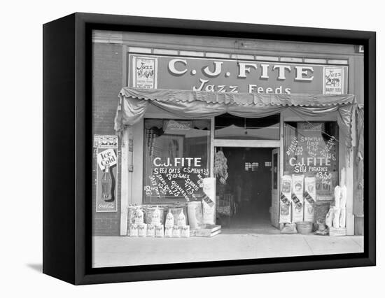 Feed store front, Alabama, 1936-Walker Evans-Framed Stretched Canvas