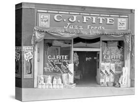 Feed store front, Alabama, 1936-Walker Evans-Stretched Canvas