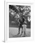 Feeding a Giraffe-null-Framed Photographic Print